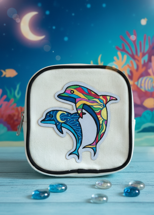 Sun and Moon dolphin Duo